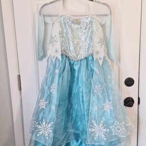 Disney Store Elsa Dress Frozen Youth Sz 7/8